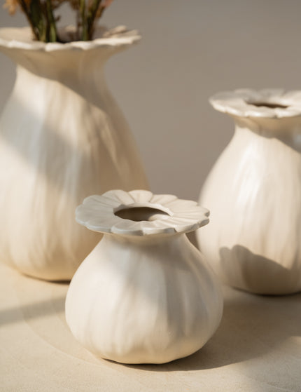 Vase Rewa Mohn Creme