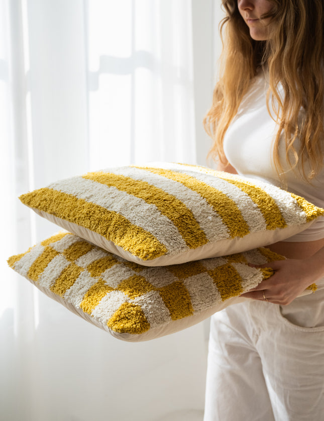 Cushion Yellow Cotton