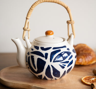 Teapot Abel White/Blue