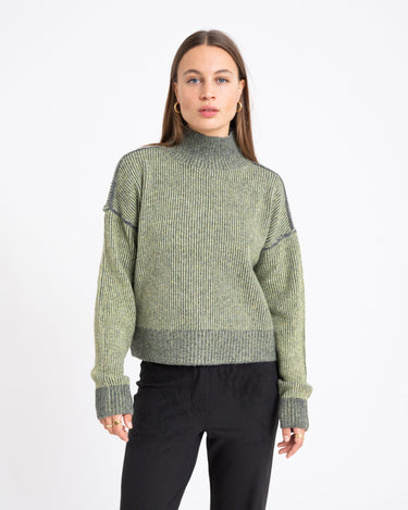 Andrea High Neck Knit Charcoal Grey - Things I Like Things I Love