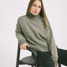 Andrea High Neck Knit Charcoal Grey - Things I Like Things I Love