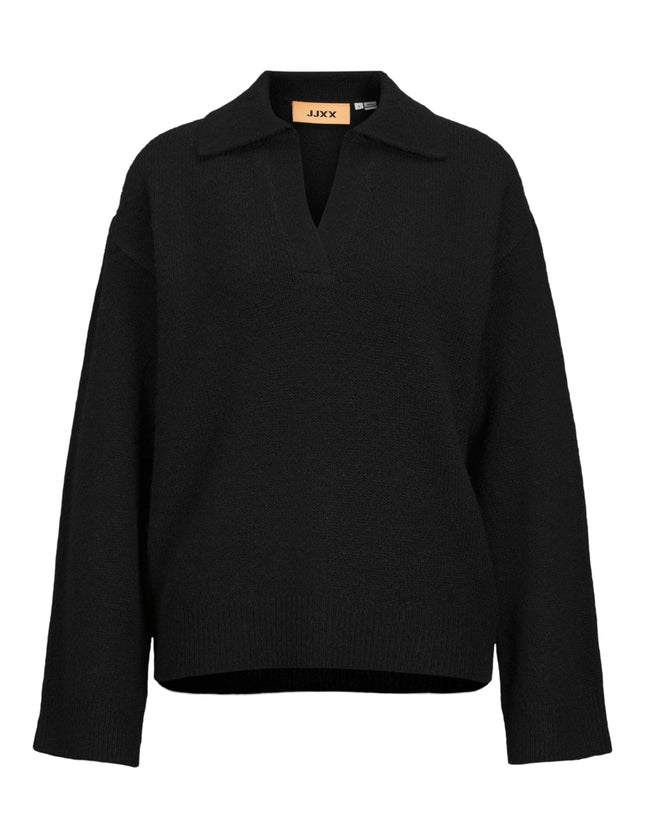 Ariella Polo Neck Knit Black - Things I Like Things I Love