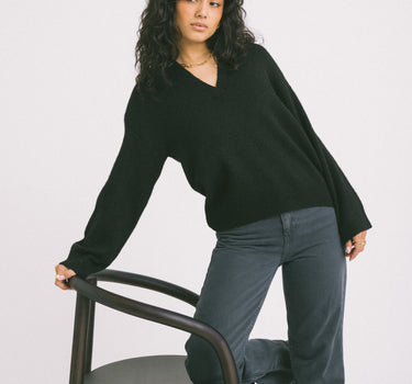 Ariella Polo Neck Knit Black - Things I Like Things I Love