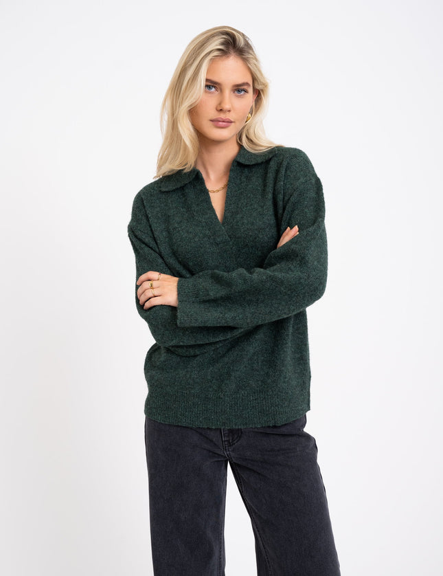 Ariella Polo Neck Knit Rosin - Things I Like Things I Love