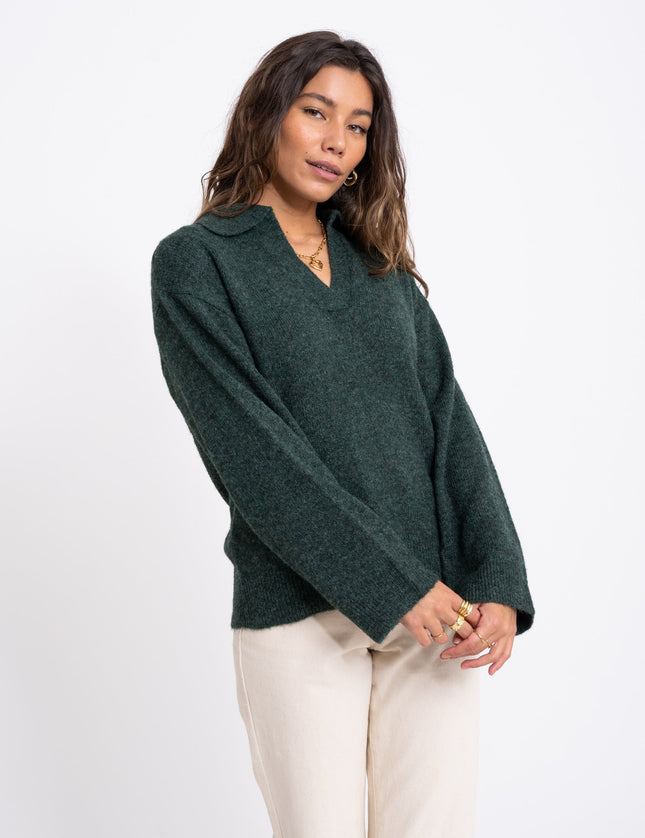 Ariella Polo Neck Knit Rosin - Things I Like Things I Love