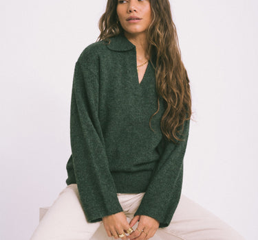 Ariella Polo Neck Knit Rosin - Things I Like Things I Love