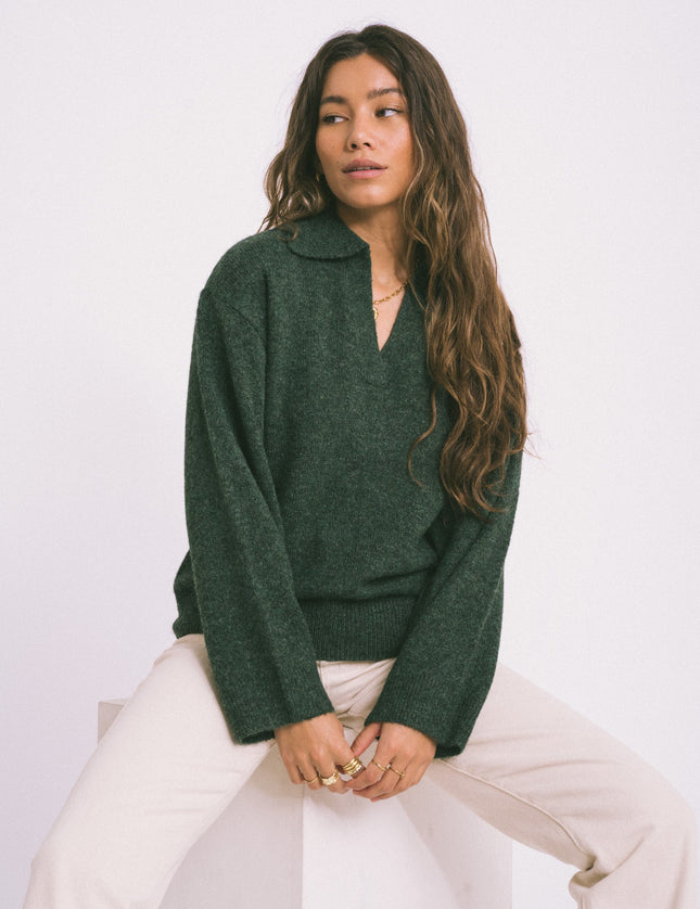 Ariella Polo Neck Knit Rosin - Things I Like Things I Love