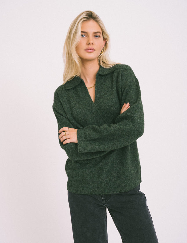 Ariella Polo Neck Knit Rosin - Things I Like Things I Love