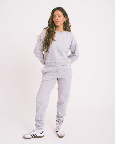 Arya Sweat Pants Light Grey Melange - Things I Like Things I Love