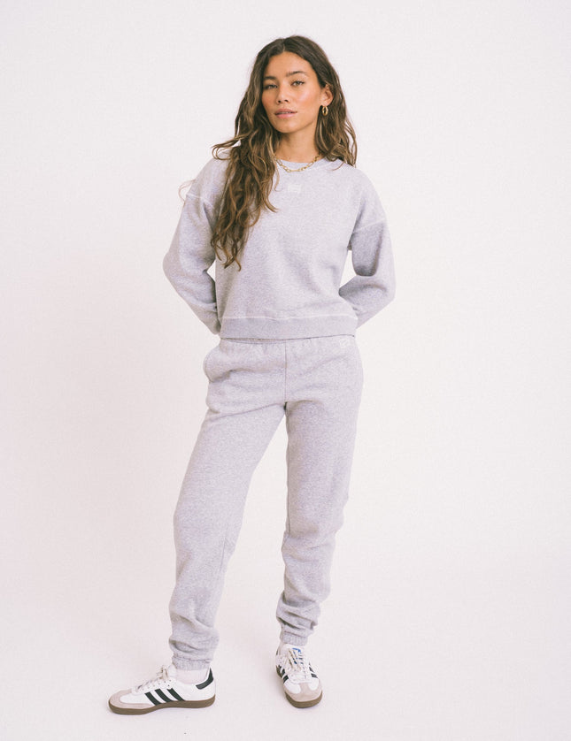 Arya Sweat Pants Light Grey Melange - Things I Like Things I Love