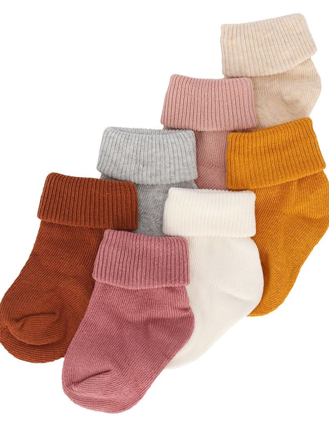 Babies Basic Socks Giftbox 7PACK - Girls - Things I Like Things I Love