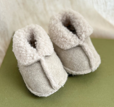 Baby Booties New Born Beige - Things I Like Things I Love