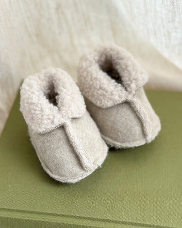 Baby Booties New Born Beige - Things I Like Things I Love