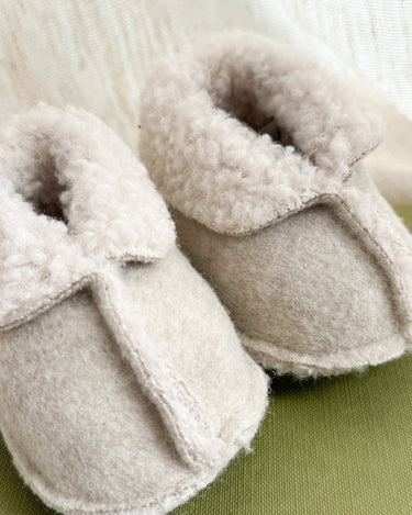 Baby Booties New Born Beige - Things I Like Things I Love