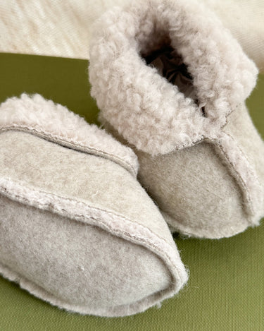 Baby Booties New Born Beige - Things I Like Things I Love