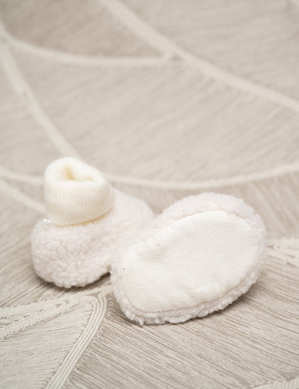 Baby Boots Knitted Creme - Things I Like Things I Love