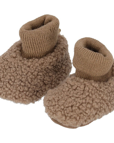 Baby Boots Knitted Taupe - Things I Like Things I Love