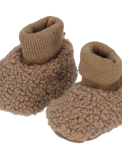 Baby Boots Knitted Taupe - Things I Like Things I Love