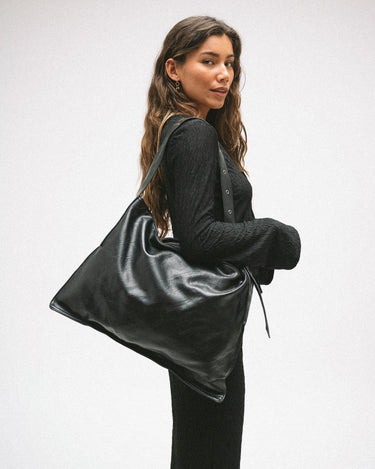 Bag Noor Black Faux Leather - Things I Like Things I Love