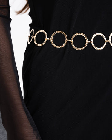 Belt Chain Hammered Gold - Things I Like Things I Love