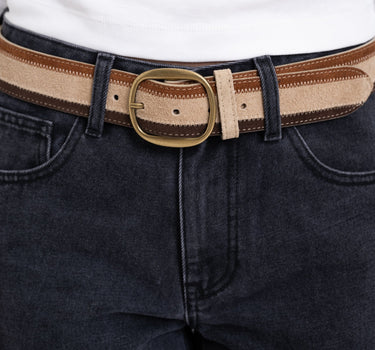 Belt Leather Louise Classic Grain Nude - Things I Like Things I Love