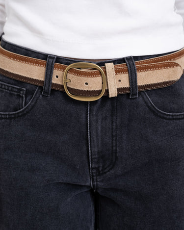 Belt Leather Louise Classic Grain Nude - Things I Like Things I Love