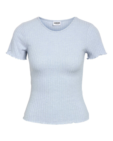 Berry O - Neck Top Cashmere Blue - Things I Like Things I Love