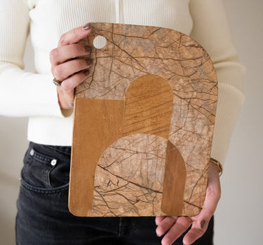 Bloomingville - Cutting Board Abrianna Marble Brown - Things I Like Things I Love