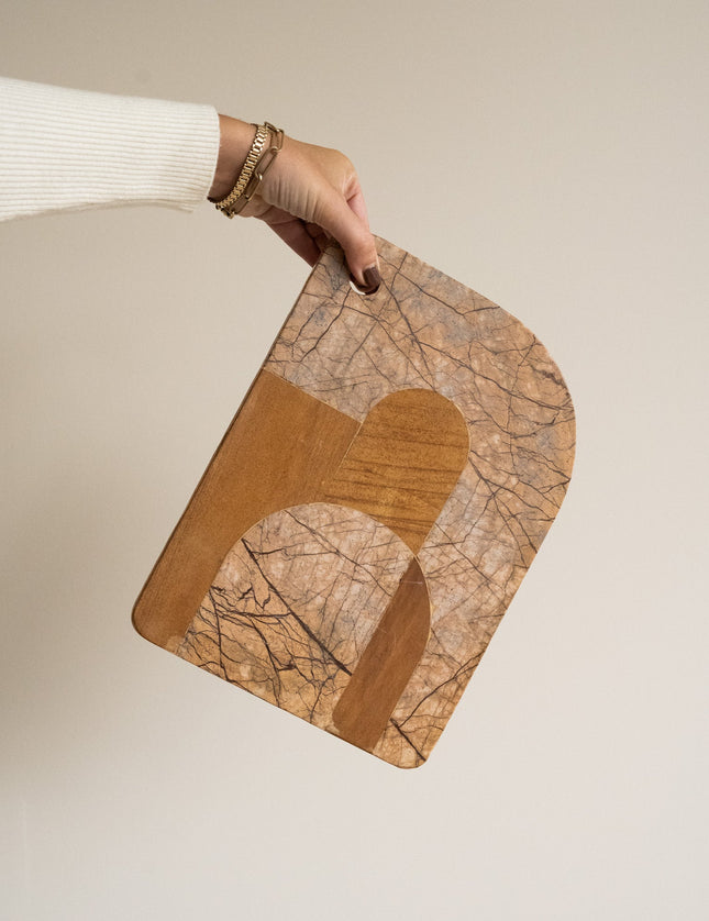 Bloomingville - Cutting Board Abrianna Marble Brown - Things I Like Things I Love