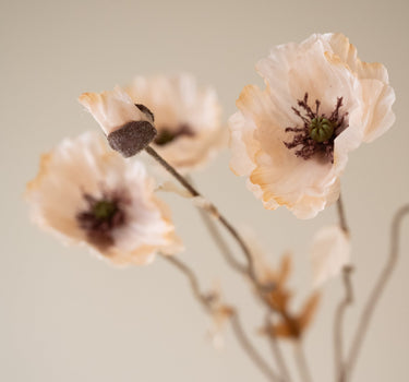 Bloomingville - Faux Flower Poppy Stem - Things I Like Things I Love