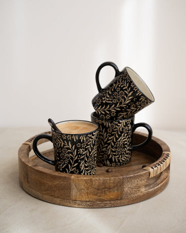 Bloomingville - Mug Aswan Black - Things I Like Things I Love