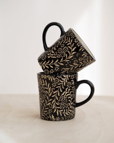 Bloomingville - Mug Aswan Black - Things I Like Things I Love