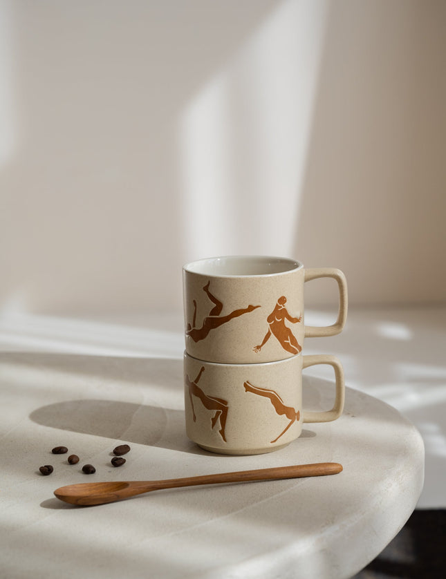 Bloomingville - Mug Harlow Stoneware Brown - Things I Like Things I Love