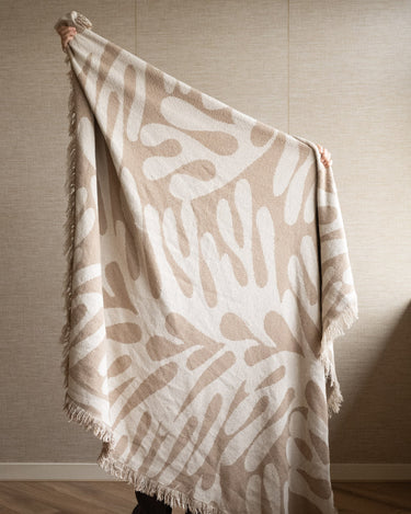 Bloomingville - Throw Alk Brown Recycled Cotton - Things I Like Things I Love