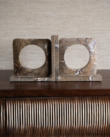 Bookend Satpura Brown Marble - Things I Like Things I Love