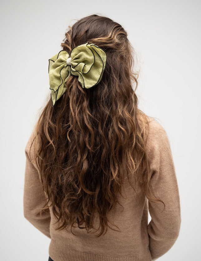 Bow Clip Lime Green - Things I Like Things I Love