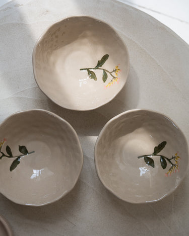 Bowl Flower Pink Stoneware - Things I Like Things I Love