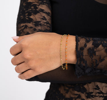 Bracelet Eline Orange Gold - Things I Like Things I Love