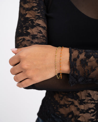 Bracelet Eline Orange Gold - Things I Like Things I Love