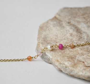 Bracelet Gemstone Pink Gold - Things I Like Things I Love