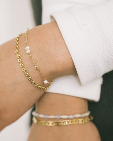 Bracelet Pearl Pearl Pearl Gold - Things I Like Things I Love