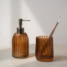 Brown Glass Soap Dispenser - Things I Like Things I Love