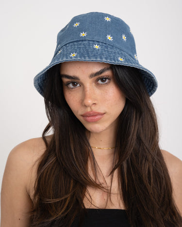 Bucket Hat Daisy Denim - Things I Like Things I Love