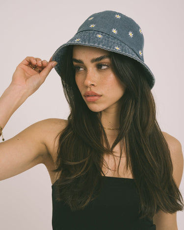 Bucket Hat Daisy Denim - Things I Like Things I Love