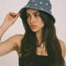 Bucket Hat Daisy Denim - Things I Like Things I Love