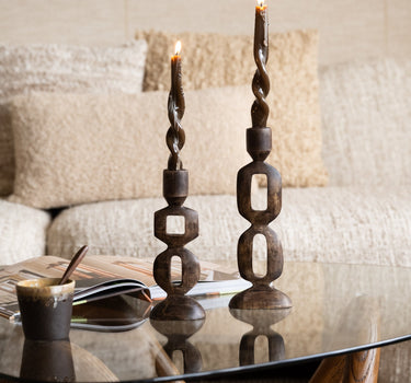 Candle Holder Brown Hadley / Payton - Things I Like Things I Love