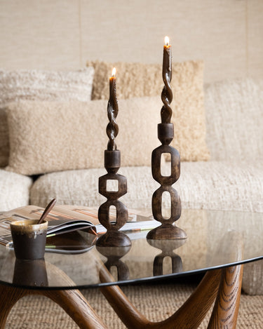 Candle Holder Brown Hadley / Payton - Things I Like Things I Love