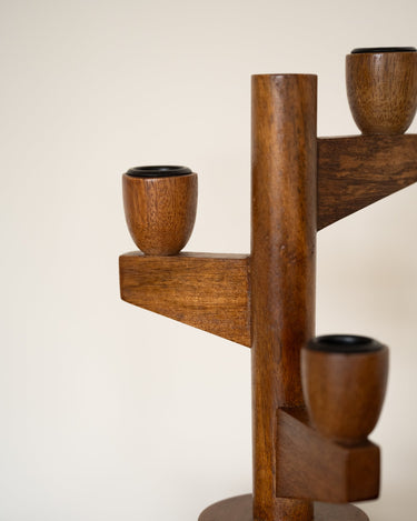 Candle Holder Casablanca Wood - Things I Like Things I Love