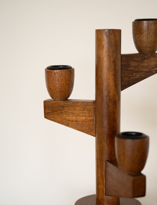 Candle Holder Casablanca Wood - Things I Like Things I Love