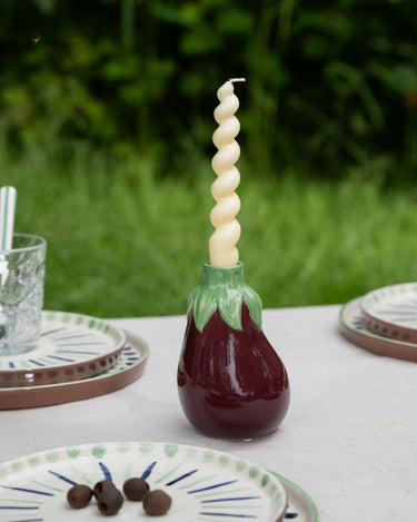 Candle Holder Eggplant - Things I Like Things I Love